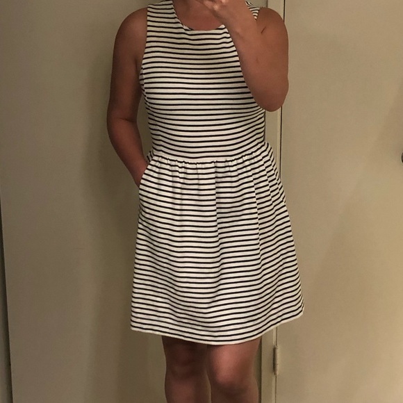 J. Crew Stripped Black and White Dress - Picture 2 of 6